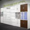 Configure cabinets by drawer size required and location.
